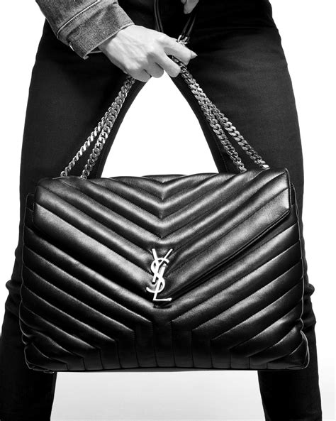 bolsa ysl loulou grande|YSL large shoulder bag.